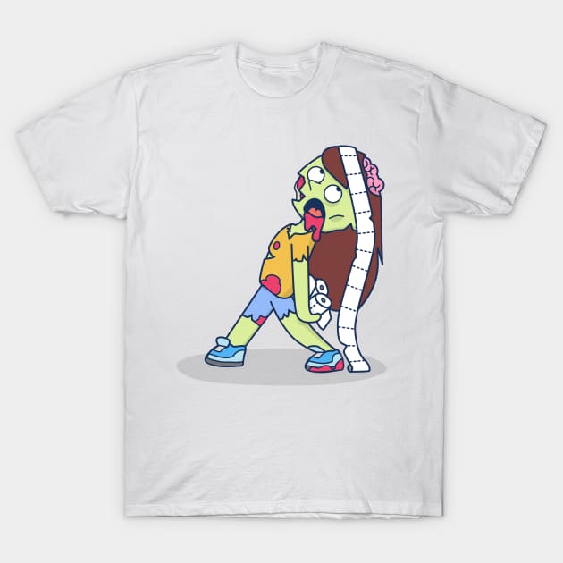 Toilet paper zombie T-Shirt by jurgen